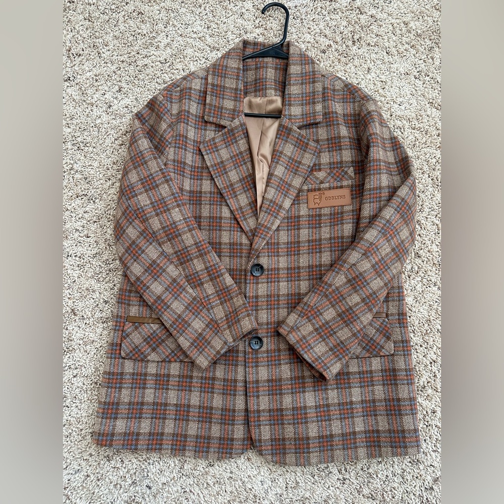 Wool oversized blazer jacket